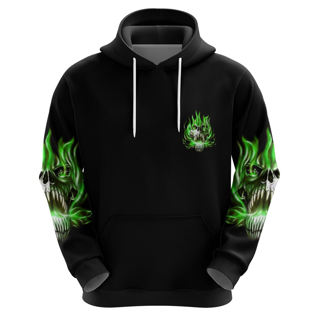 9 Of 10 Voices In My Head Fire Skull Hoodie TS04 - The Mazicc - Zip Hoodie - S - Multicolor