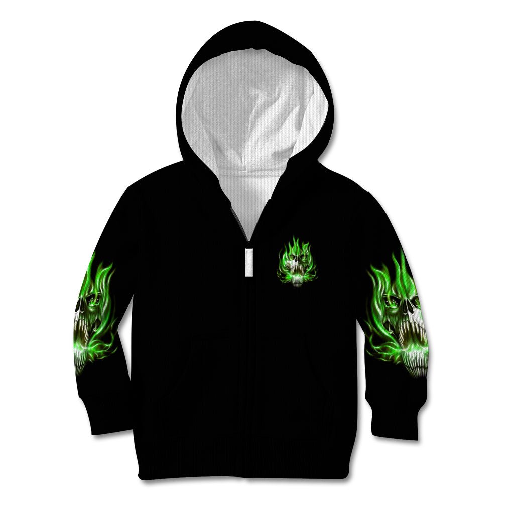 9 Of 10 Voices In My Head Fire Skull Kid Hoodie TS04 - The Mazicc - Zip Hoodie - Toddler 2T - Multicolor