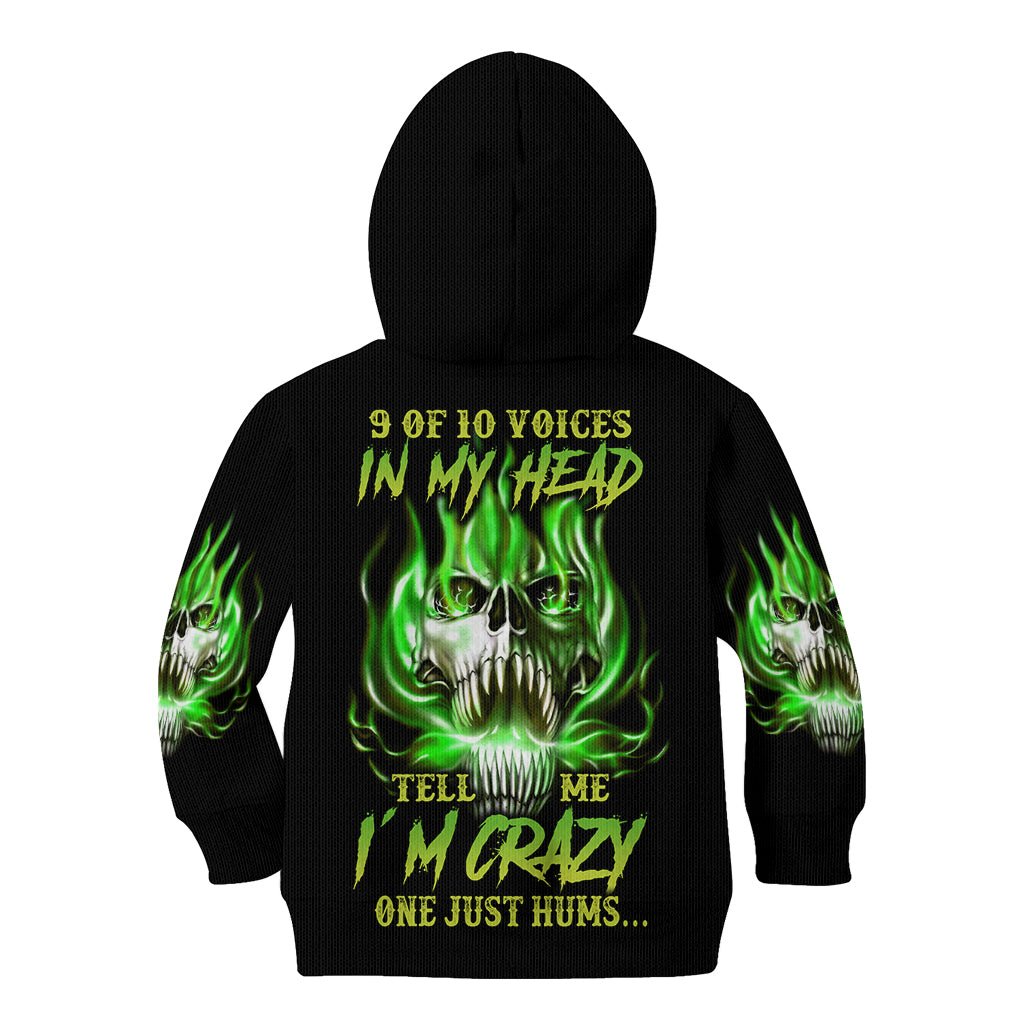 9 Of 10 Voices In My Head Fire Skull Kid Hoodie TS04 - The Mazicc - Hoodie - Toddler 2T - Multicolor