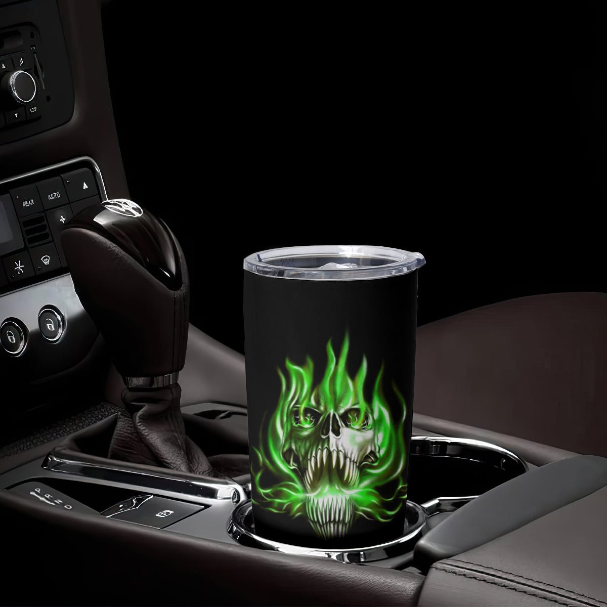 9 Of 10 Voices In My Head Fire Skull Tumbler Cup TS04 - The Mazicc - 20oz - Multicolor -