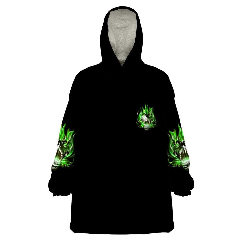 9 Of 10 Voices In My Head Fire Skull Wearable Blanket Hoodie TS04 - The Mazicc - Adult - One Size - Multicolor