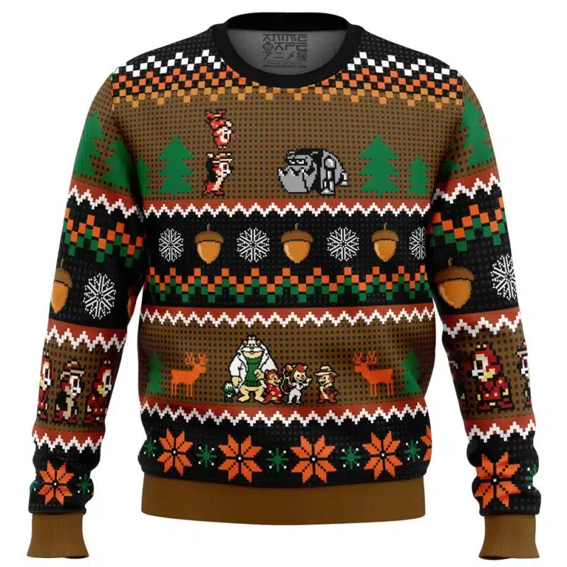 Chip ‘n Dale Christmas Rangers Ugly Christmas Sweater