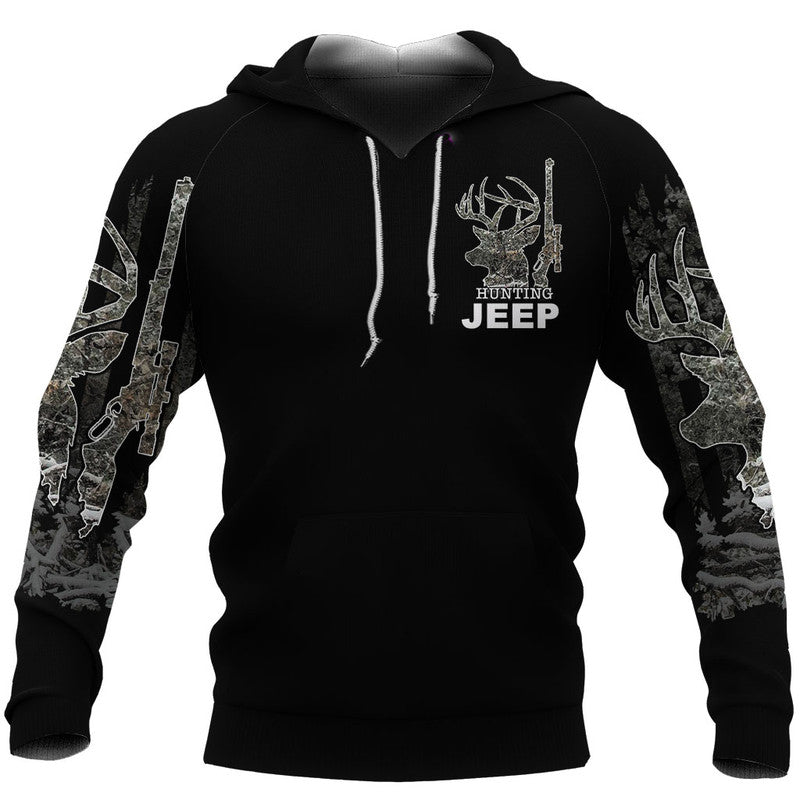 hunting-jeep-wrangler-hoodie-deer-hunter-no1