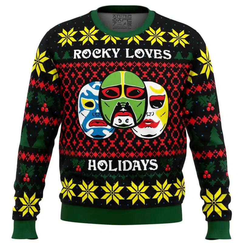 Rocky Loves Holidays 3 Ninjas Ugly Christmas Sweater