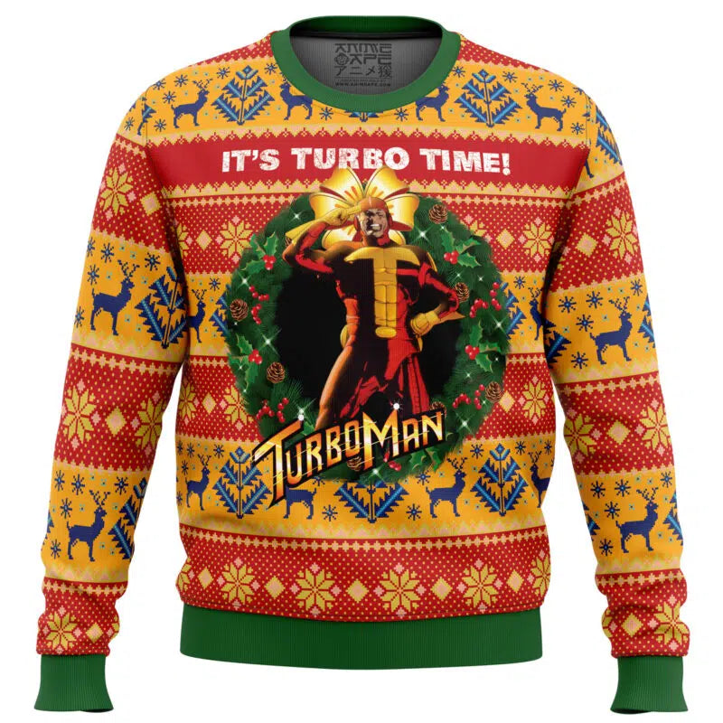 It’s Turbo Time Turbo Time Ugly Christmas Sweater