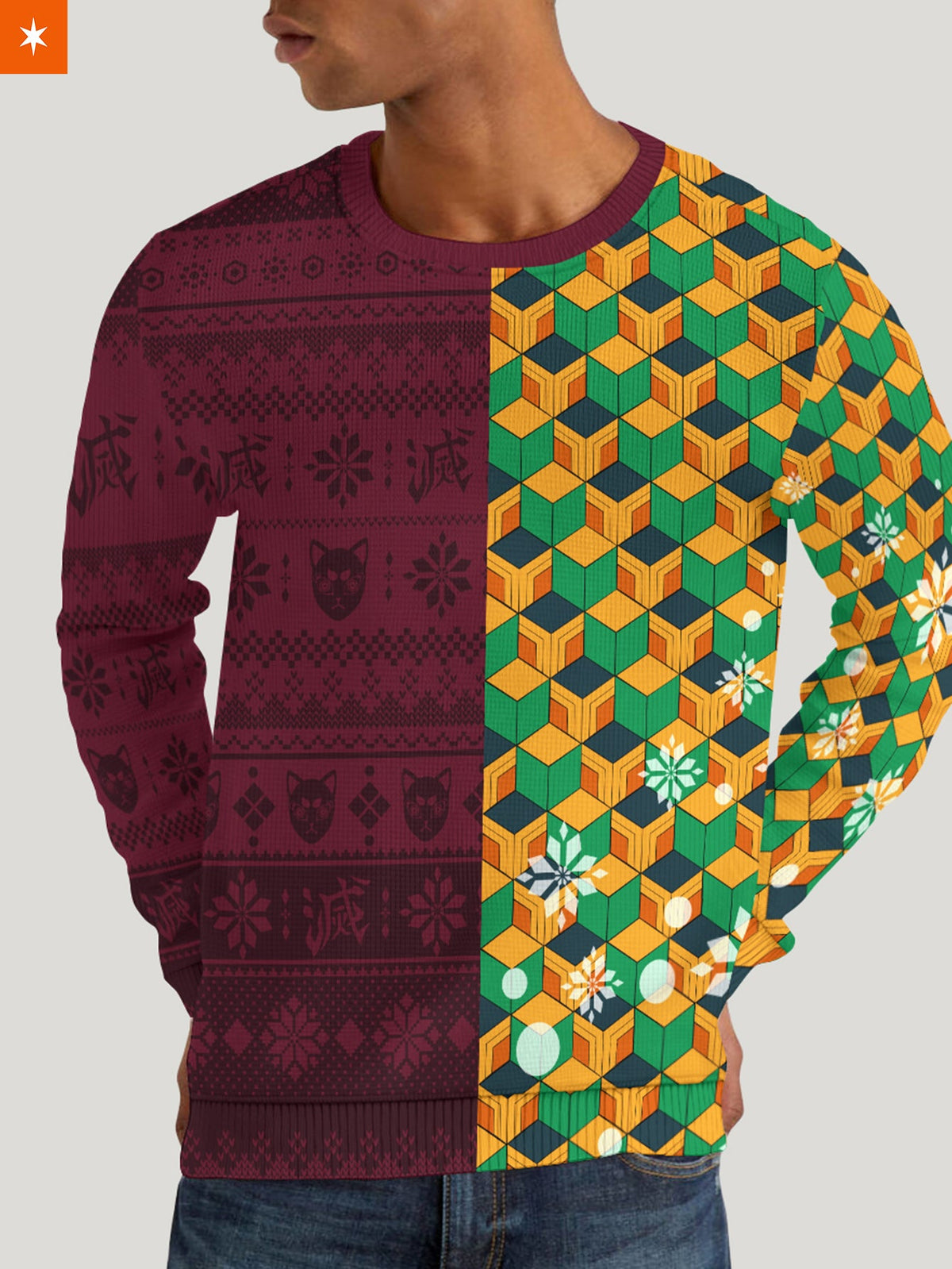 Giyu Tomioka Anime Christmas Unisex Wool Sweater - Themazicc