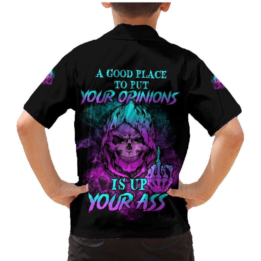 A Good Place To Put Your Opinions Family Matching Mermaid Dress and Hawaiian Shirt TS04 - The Mazicc - Son's Shirt - 2 - Multicolor