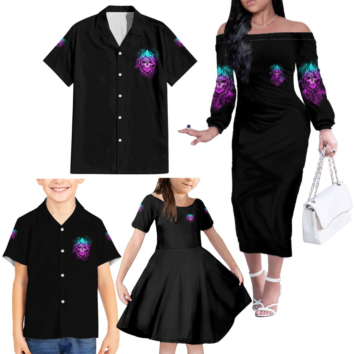 A Good Place To Put Your Opinions Family Matching Off Shoulder Long Sleeve Dress and Hawaiian Shirt TS04 - The Mazicc - Dad's Shirt - Short Sleeve - S - Multicolor