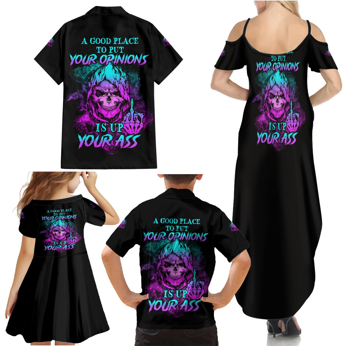 A Good Place To Put Your Opinions Family Matching Summer Maxi Dress and Hawaiian Shirt TS04 - The Mazicc - Dad's Shirt - Short Sleeve - S - Multicolor