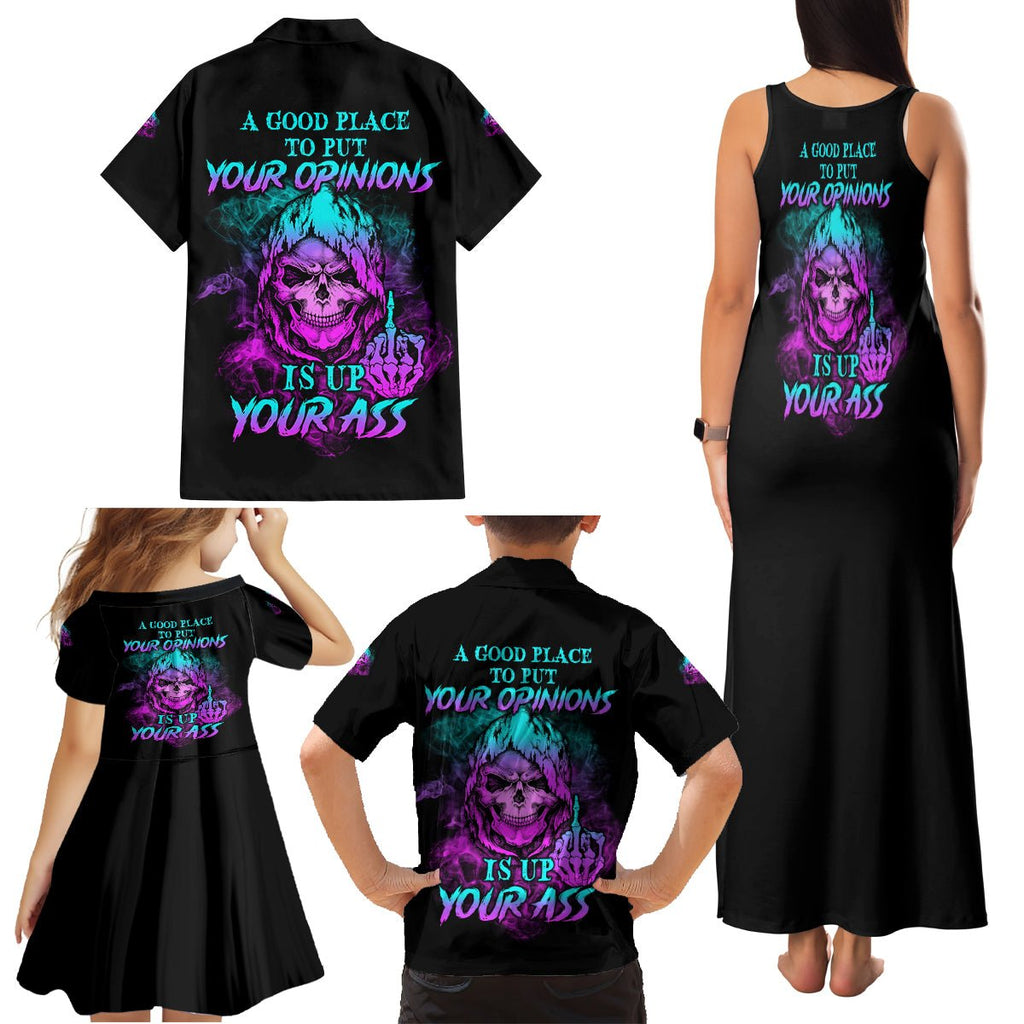A Good Place To Put Your Opinions Family Matching Tank Maxi Dress and Hawaiian Shirt TS04 - The Mazicc - Dad's Shirt - Short Sleeve - S - Multicolor