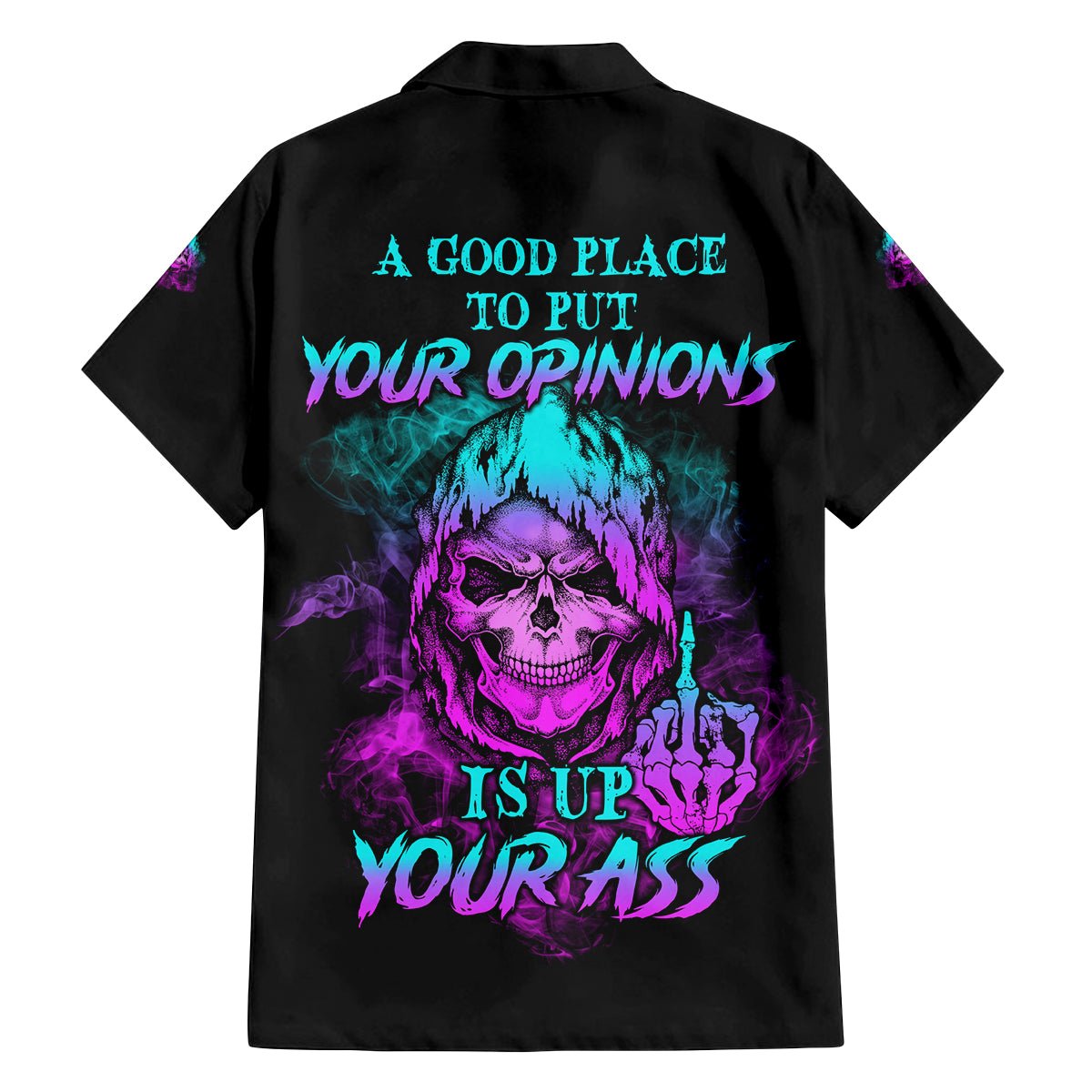 A Good Place To Put Your Opinions Family Matching Tank Maxi Dress and Hawaiian Shirt TS04 - The Mazicc - Dad's Shirt - Short Sleeve - S - Multicolor