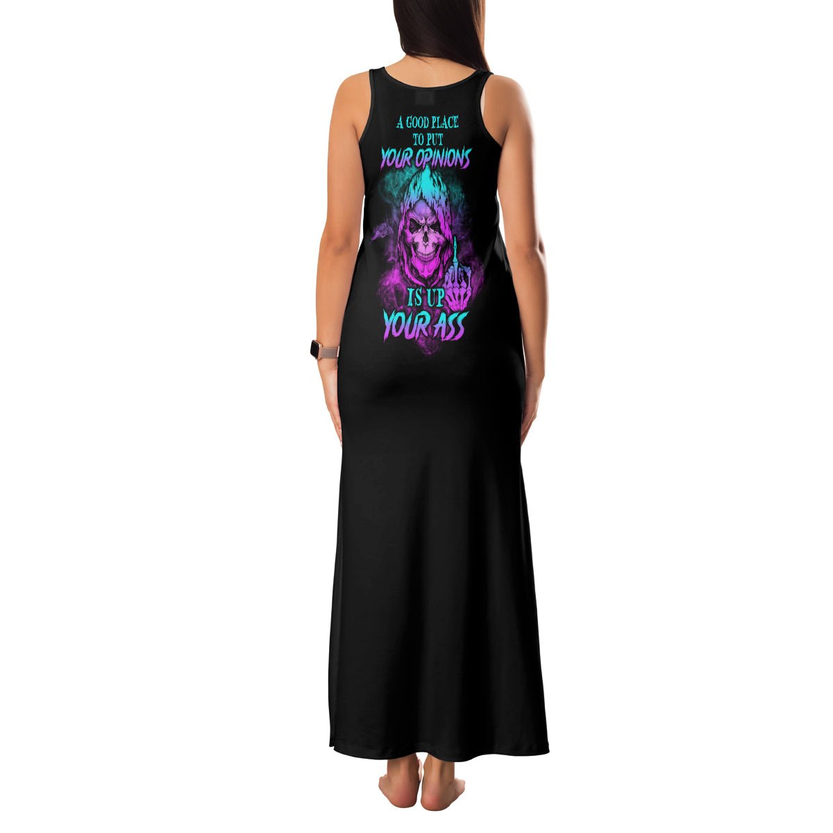 A Good Place To Put Your Opinions Family Matching Tank Maxi Dress and Hawaiian Shirt TS04 - The Mazicc - Mom's Dress - S - Multicolor