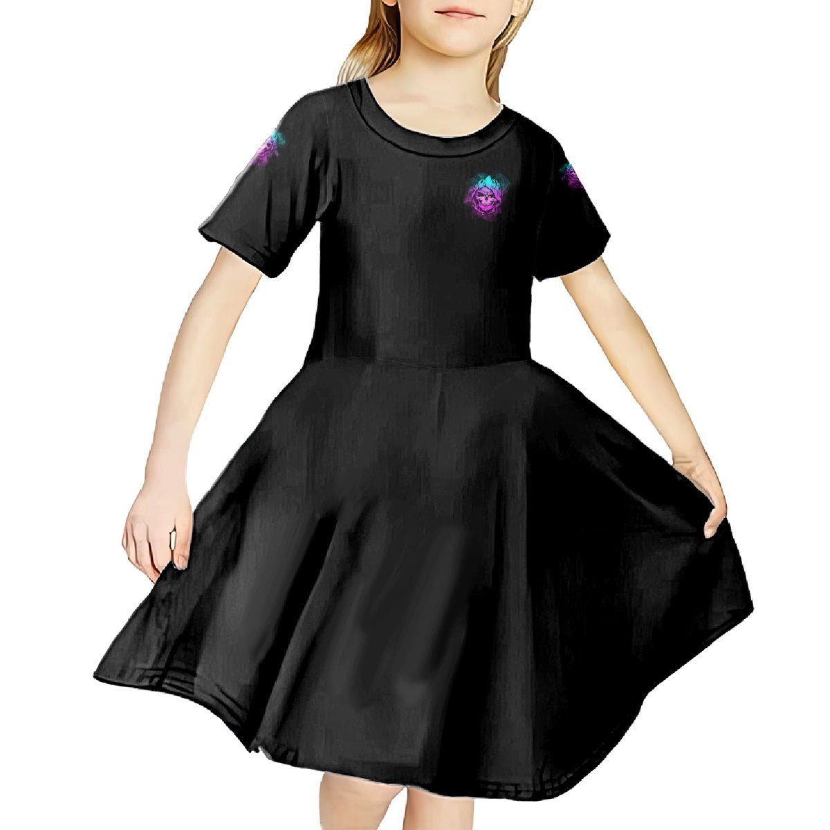 A Good Place To Put Your Opinions Kid Short Sleeve Dress TS04 - The Mazicc - KID - 4 - Multicolor