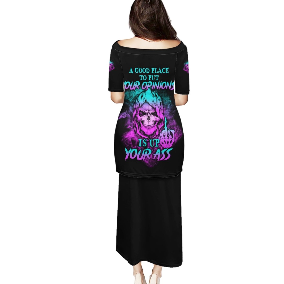 A Good Place To Put Your Opinions Puletasi TS04 - The Mazicc - Long Dress - S - Multicolor