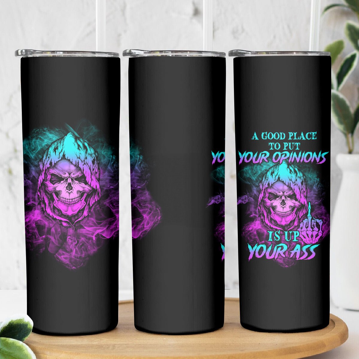 A Good Place To Put Your Opinions Skinny Tumbler TS04 - The Mazicc - 20oz - Multicolor -