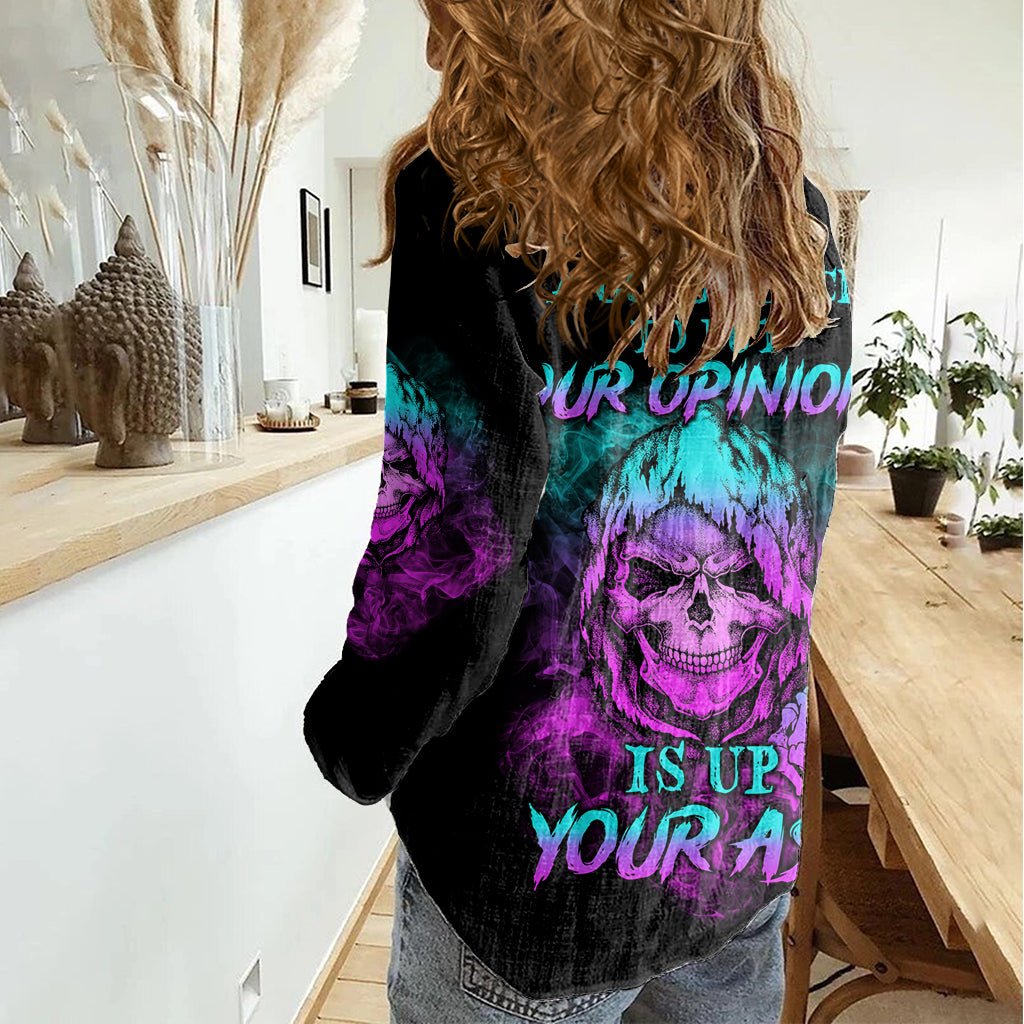 A Good Place To Put Your Opinions Women Casual Shirt TS04 - The Mazicc - Female - S - Multicolor
