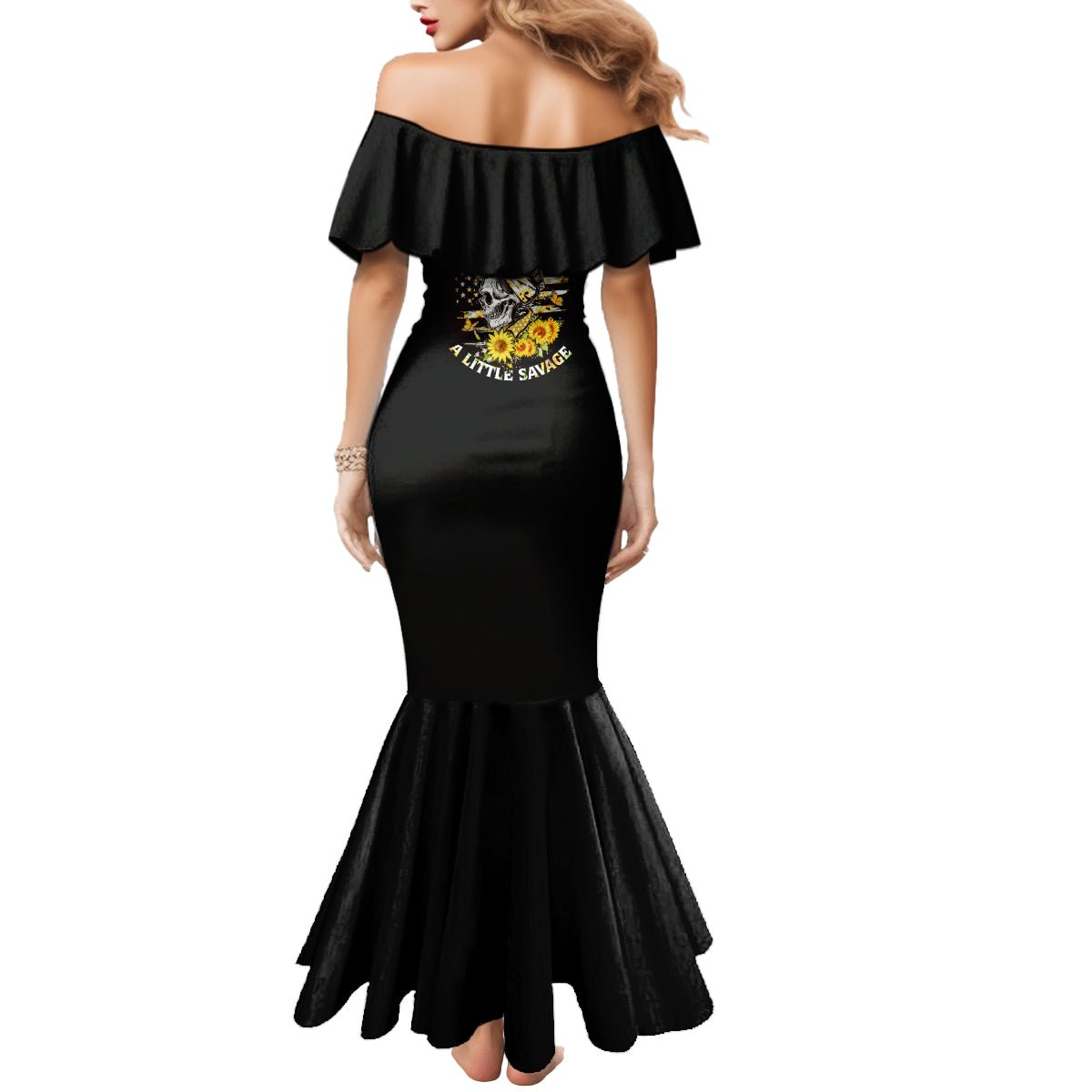A Little Sunshine A Little Savage Skull Mermaid Dress TS04 - The Mazicc - Women - S - Multicolor