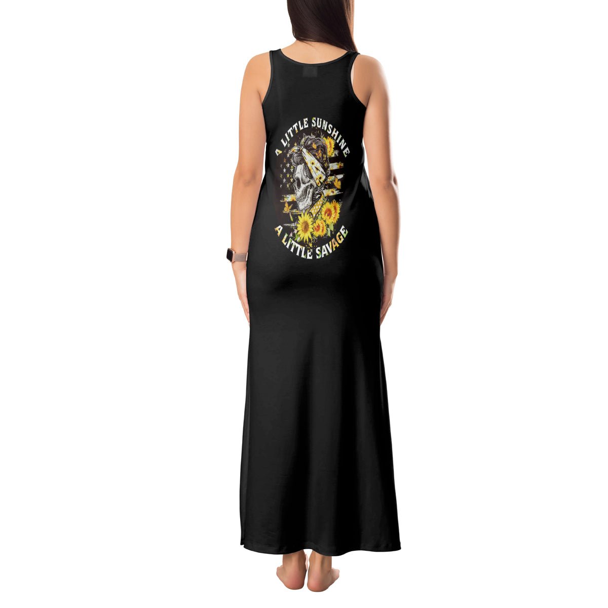 A Little Sunshine A Little Savage Skull Tank Maxi Dress TS04 - The Mazicc - Women - S - Multicolor