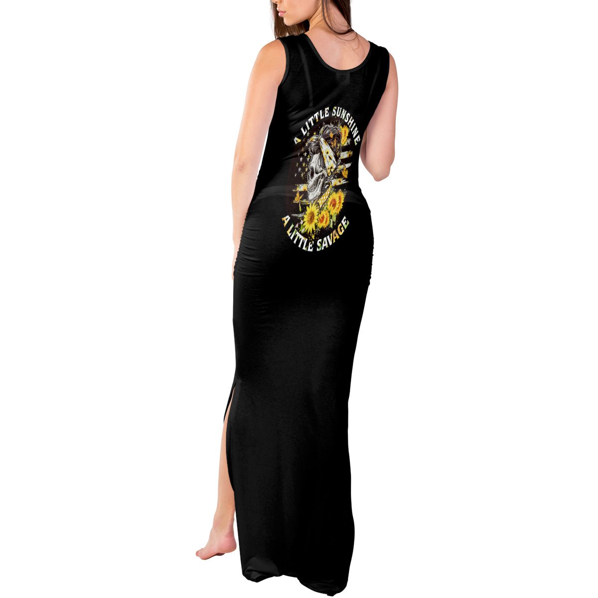 A Little Sunshine A Little Savage Skull Tank Maxi Dress TS04 - The Mazicc - Women - S - Multicolor