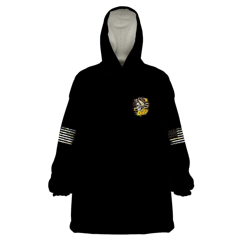 A Little Sunshine A Little Savage Skull Wearable Blanket Hoodie TS04 - The Mazicc - Adult - One Size - Multicolor