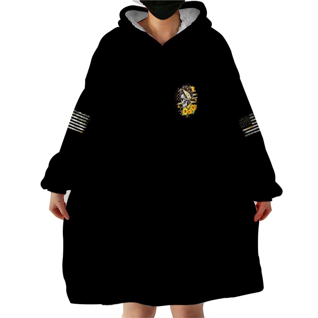 A Little Sunshine A Little Savage Skull Wearable Blanket Hoodie TS04 - The Mazicc - Adult - One Size - Multicolor