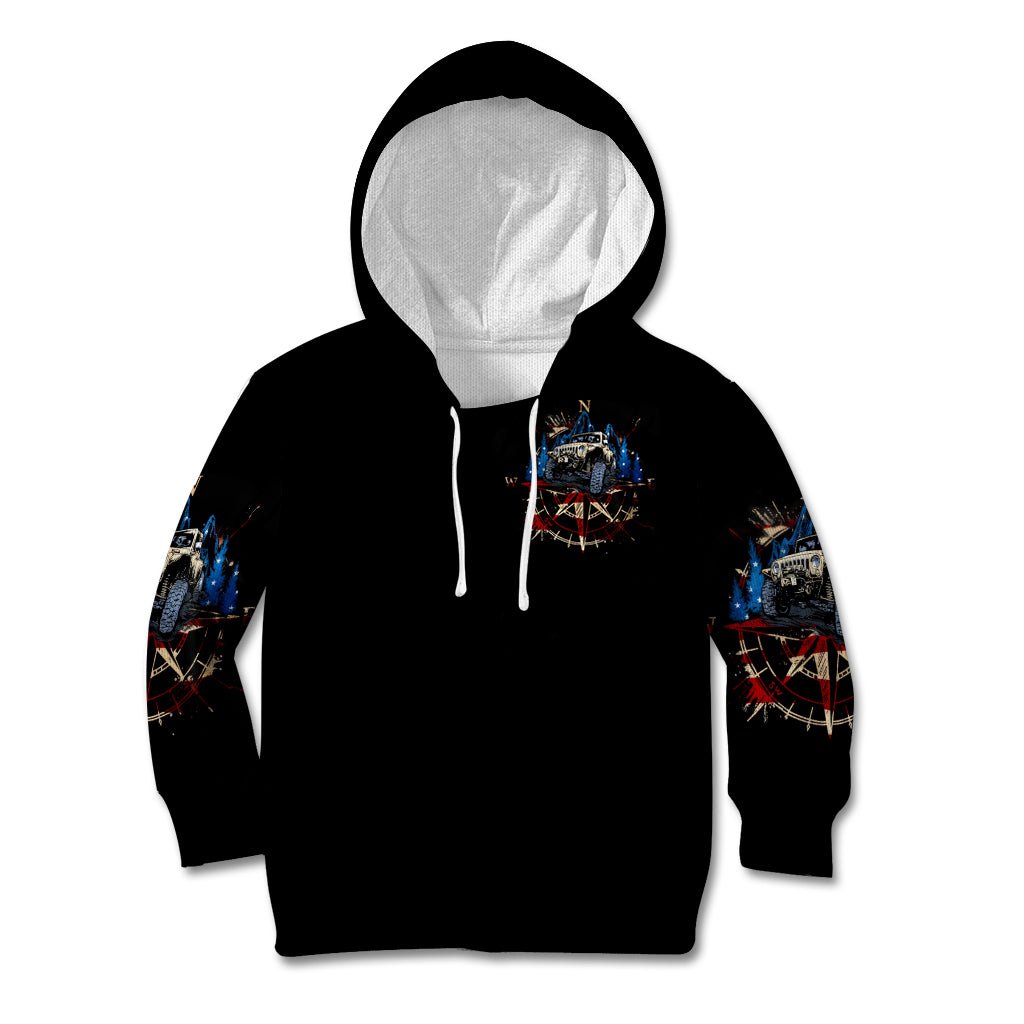 Adventure Jeep Kid Hoodie Compass Jeep Life DT01 - The Mazicc - Hoodie - Toddler 2T - Black