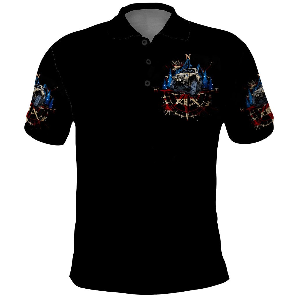 Adventure Jeep Polo Shirt Compass Jeep Life DT01 - The Mazicc - Adult - S - Black