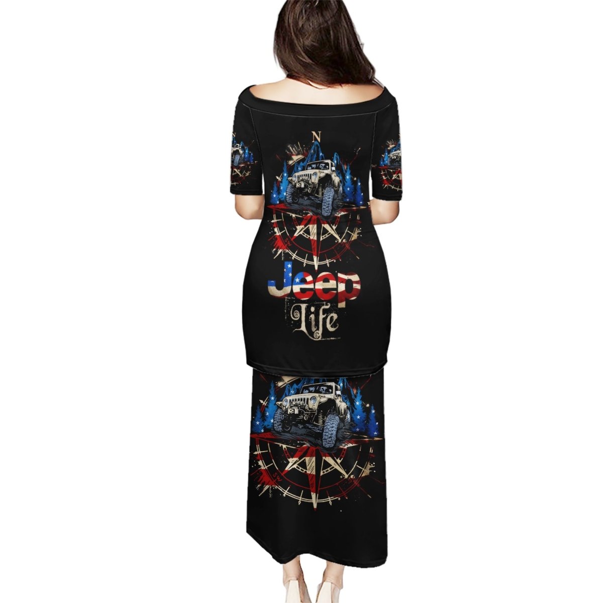 Adventure Jeep Puletasi Compass Jeep Life DT01 - The Mazicc - Long Dress - S - Black