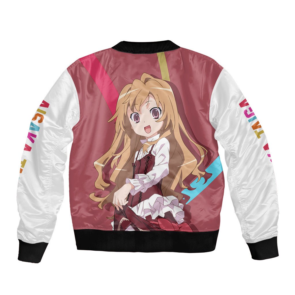 Aisaka Taiga Bomber Jacket Toradora TS04 - The Mazicc - Unisex - S - Red/White