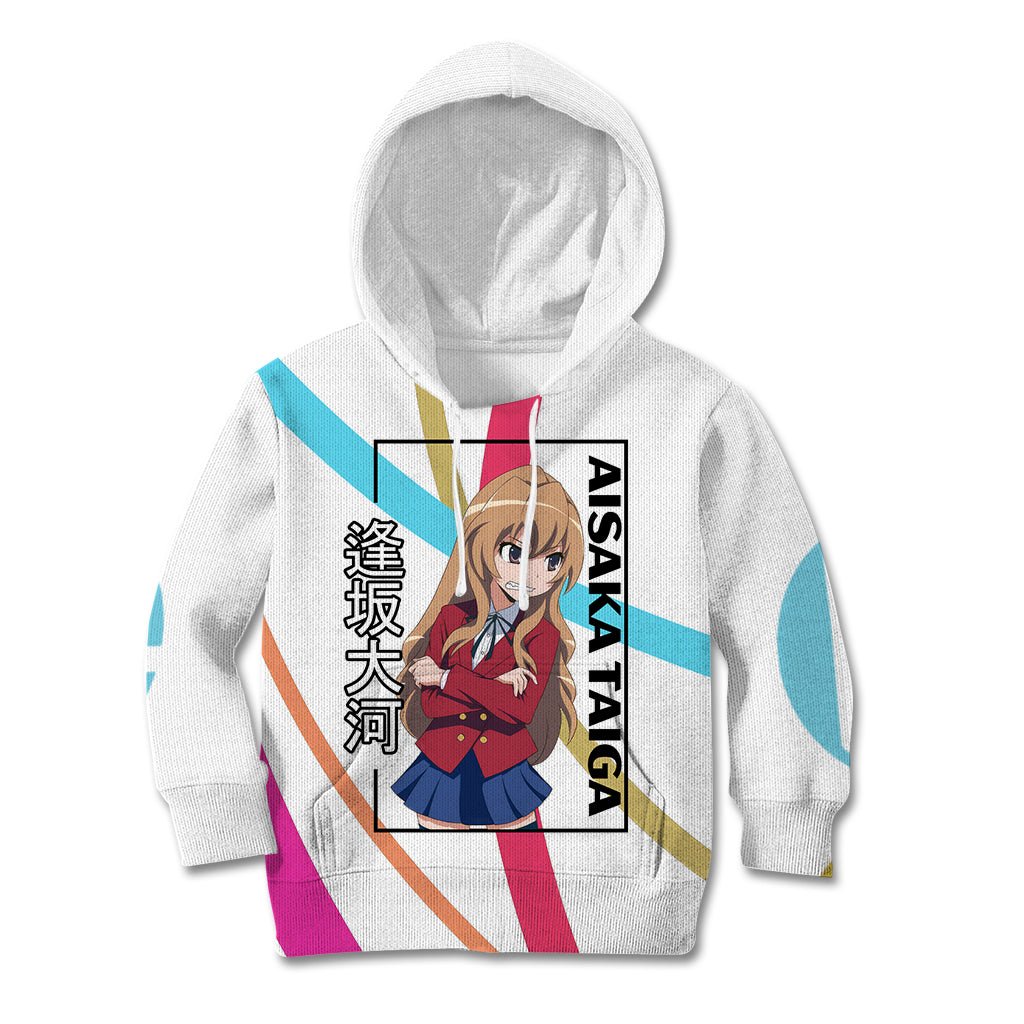 Aisaka Taiga Kid Hoodie Toradora Anime Style TS04 - The Mazicc - Hoodie - Toddler 2T - White
