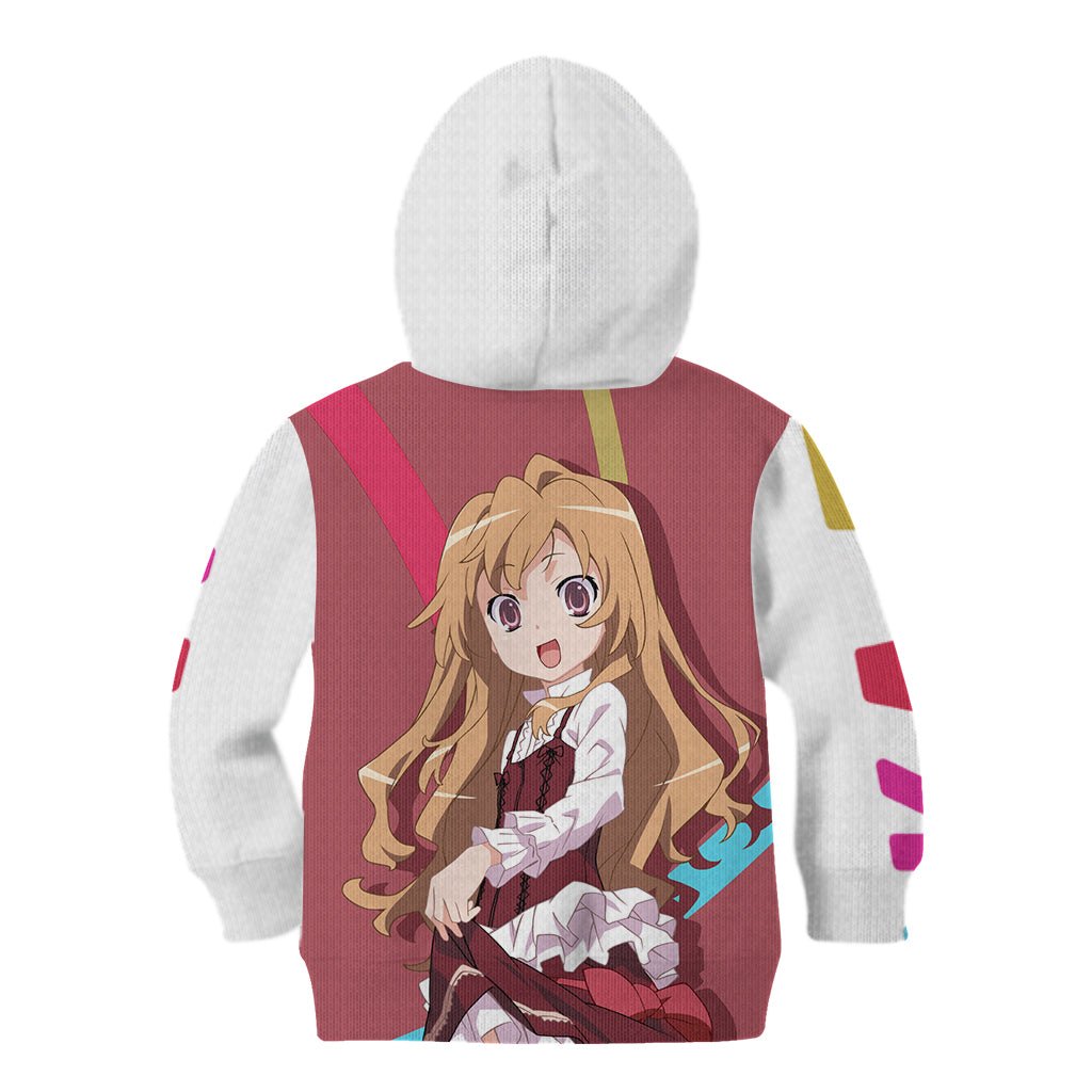 Aisaka Taiga Kid Hoodie Toradora TS04 - The Mazicc - Hoodie - Toddler 2T - Red/White