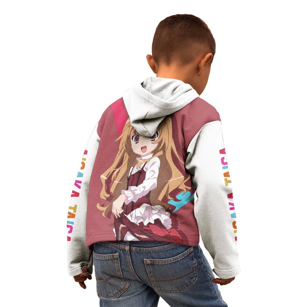 Aisaka Taiga Kid Hoodie Toradora TS04 - The Mazicc - Zip Hoodie - Toddler 2T - Red/White