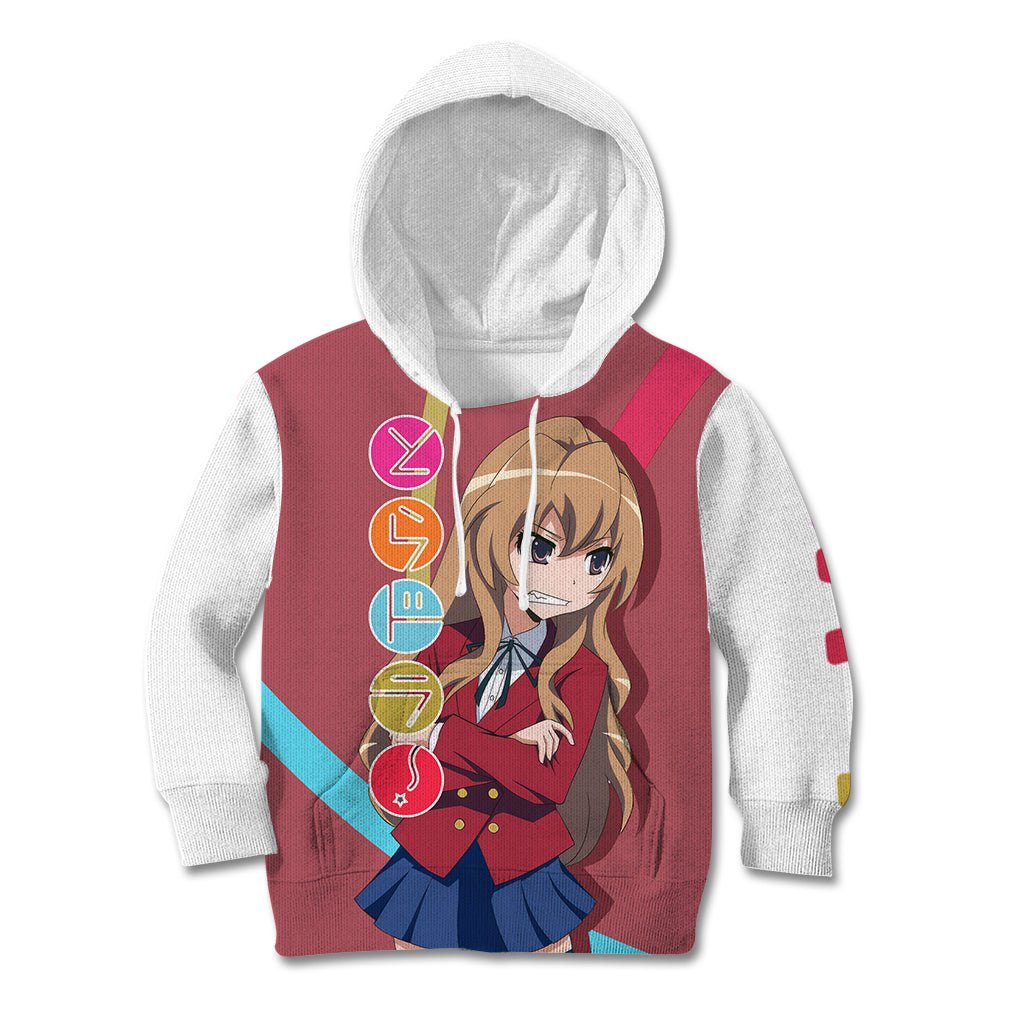 Aisaka Taiga Kid Hoodie Toradora TS04 - The Mazicc - Hoodie - Toddler 2T - Red/White