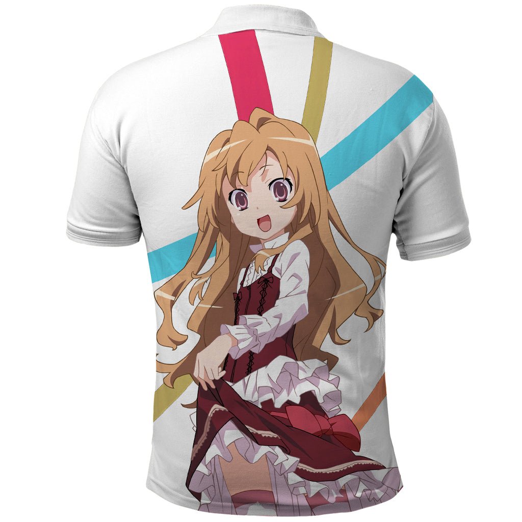 Aisaka Taiga Polo Shirt Toradora Anime Style TS04 - The Mazicc - Adult - S - White