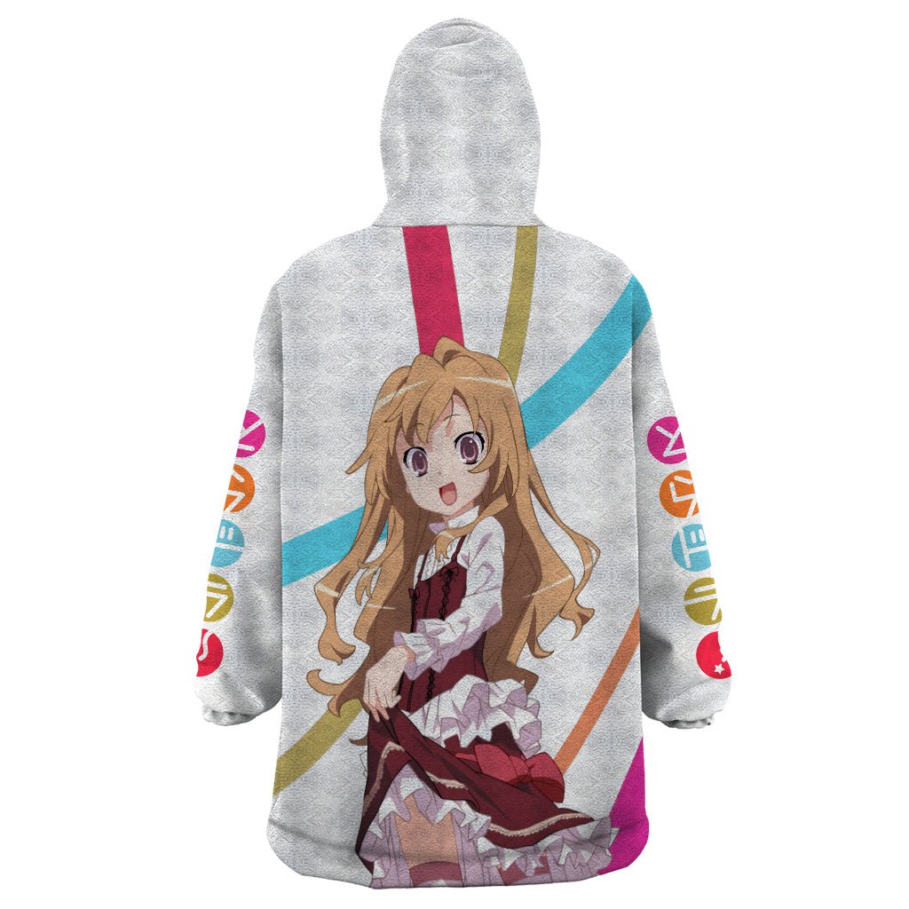 Aisaka Taiga Wearable Blanket Hoodie Toradora Anime Style TS04 - The Mazicc - Adult - One Size - White