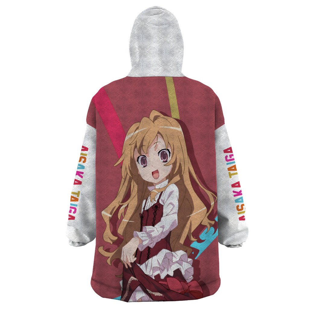 Aisaka Taiga Wearable Blanket Hoodie Toradora TS04 - The Mazicc - Adult - One Size - Red/White