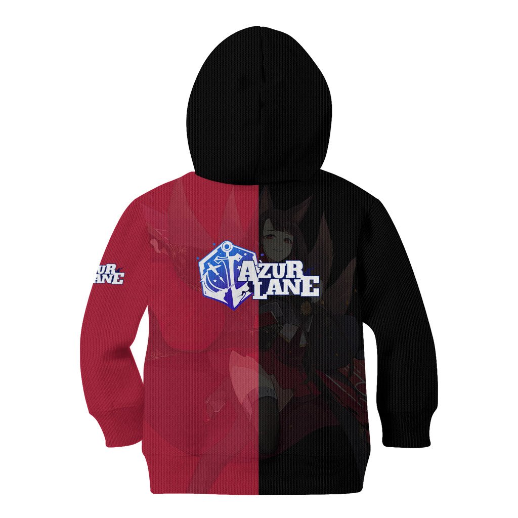 Akagi - Azur Lane Kid Hoodie Anime Game Style TS04 - The Mazicc - Hoodie - Toddler 2T - Black/Red