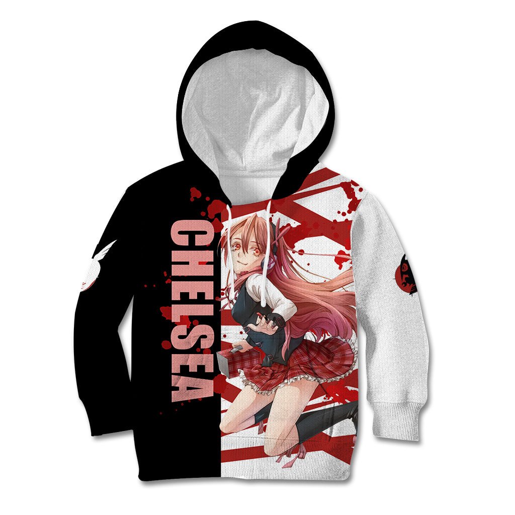 Akame Chelsea Anime Kid Hoodie Akame ga Kill TS04 - The Mazicc - Hoodie - Toddler 2T - Black/White