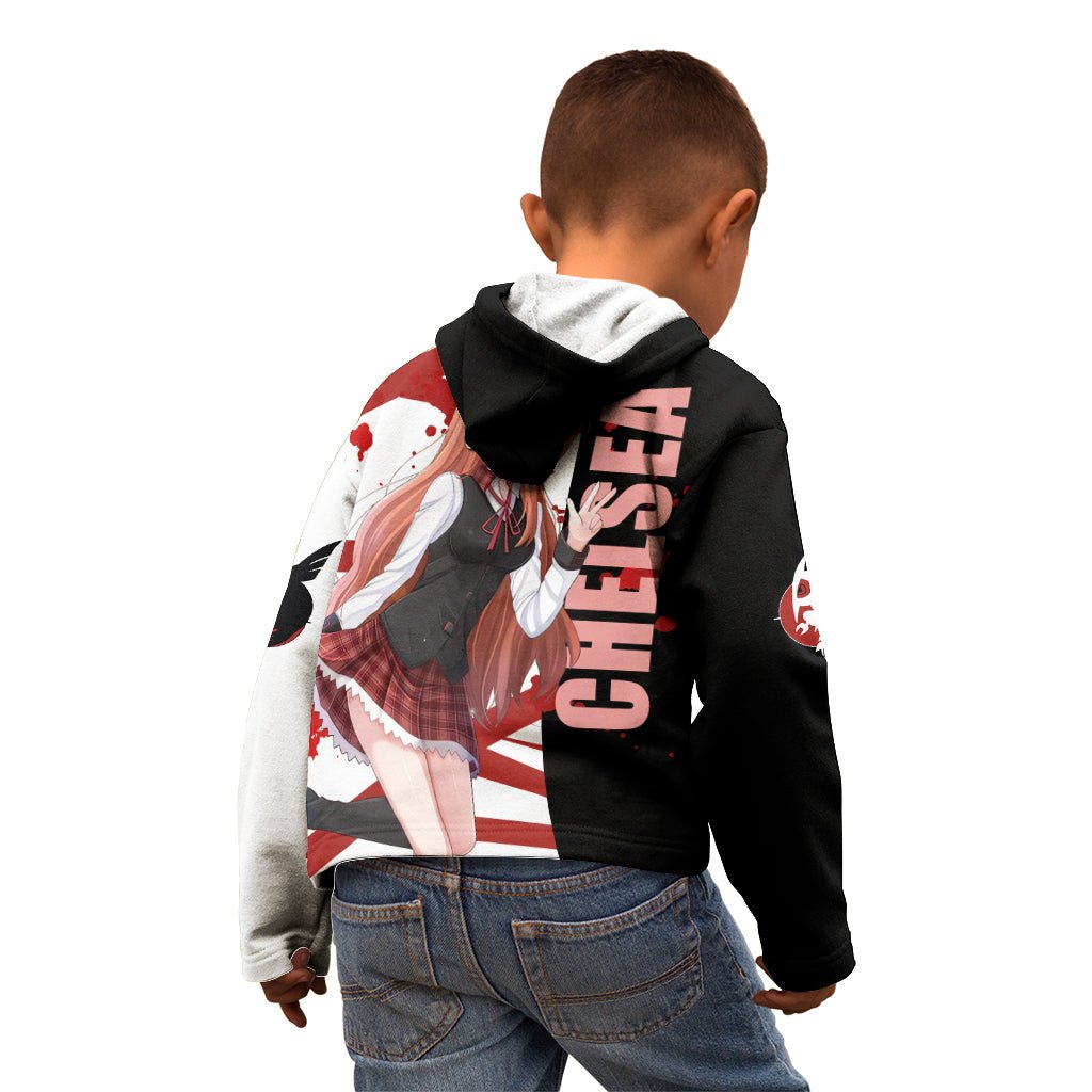 Akame Chelsea Anime Kid Hoodie Akame ga Kill TS04 - The Mazicc - Zip Hoodie - Toddler 2T - Black/White