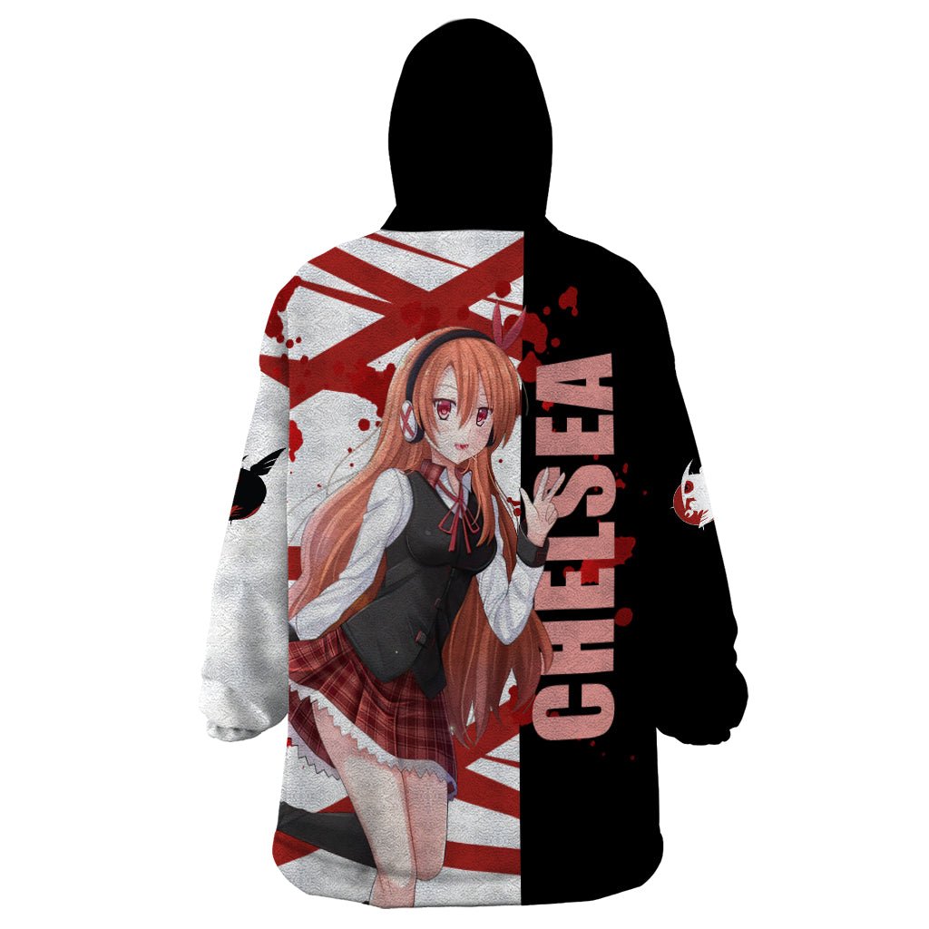 Akame Chelsea Anime Wearable Blanket Hoodie Akame ga Kill TS04 - The Mazicc - Adult - One Size - Black/White