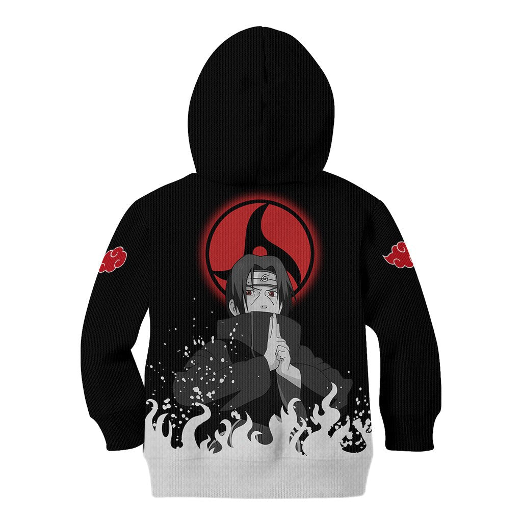 Akatsuki Itachi Uchiha Akatsuki Itachi Uchiha Kid Hoodie TS04 - The Mazicc - Hoodie - Toddler 2T - Black