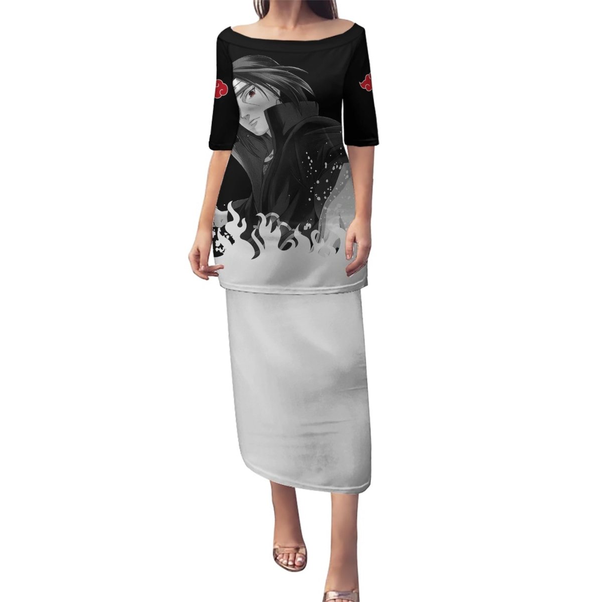 Akatsuki Itachi Uchiha Akatsuki Itachi Uchiha Puletasi TS04 - The Mazicc - Long Dress - S - Black