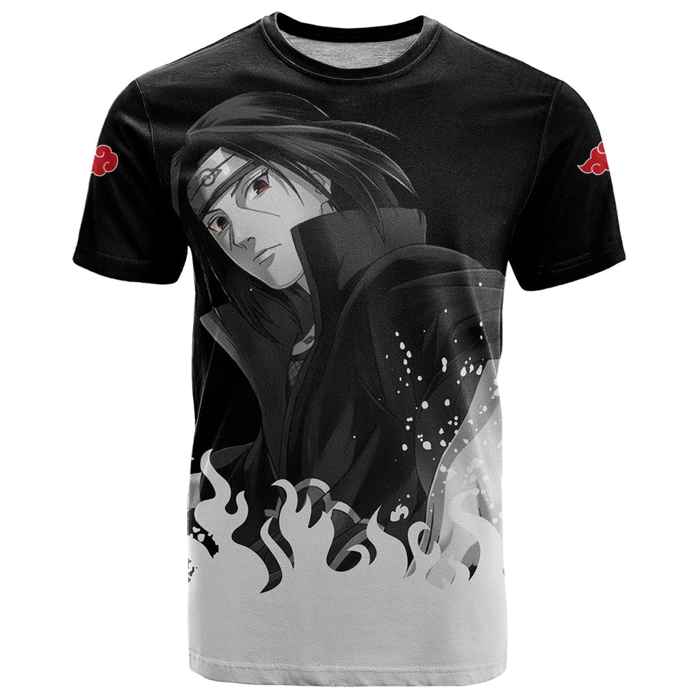 Akatsuki Itachi Uchiha Akatsuki Itachi Uchiha T Shirt TS04 - The Mazicc - Adult - S - Black