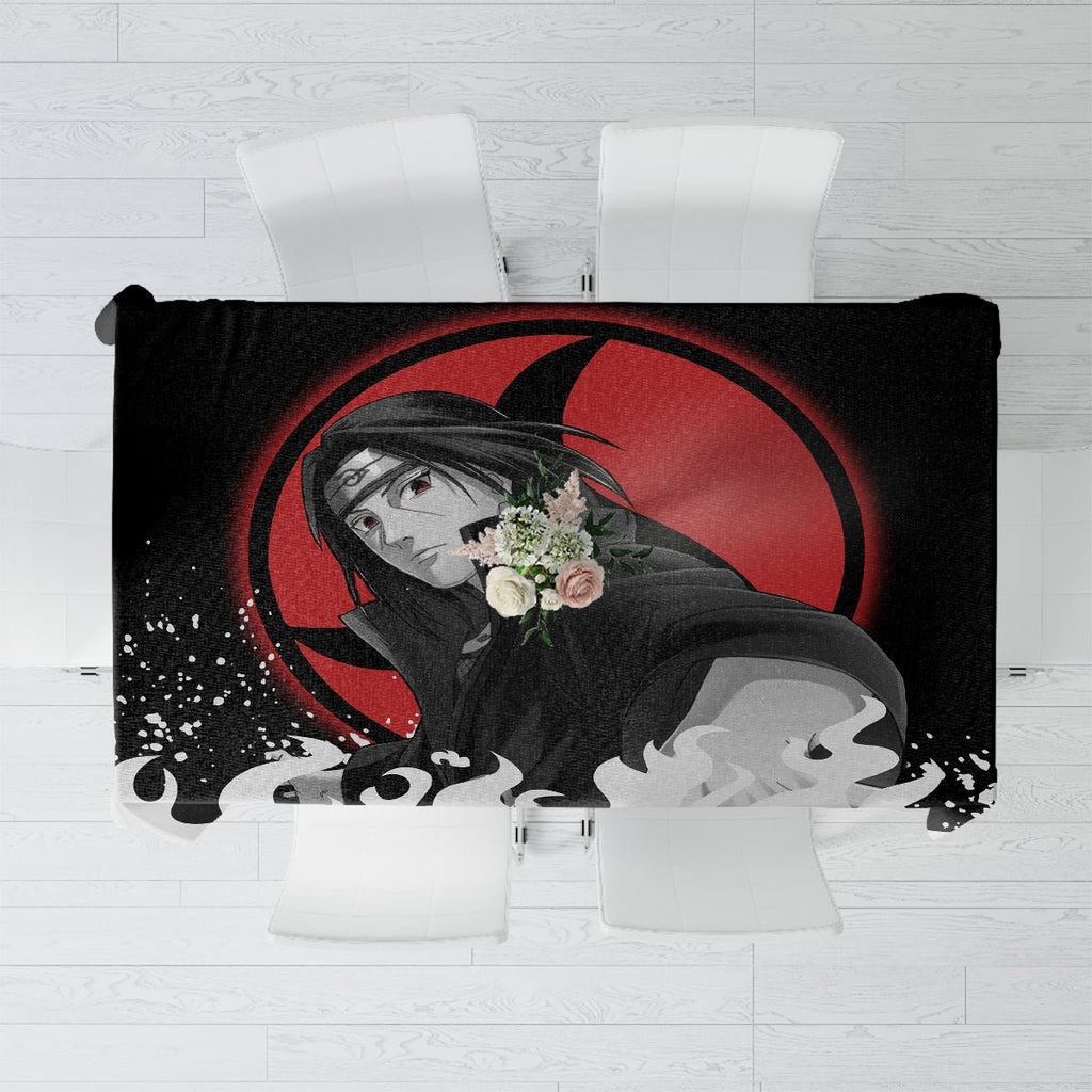 Akatsuki Itachi Uchiha Akatsuki Itachi Uchiha Tablecloth TS04 - The Mazicc - S - 90 x 90 cm - Black