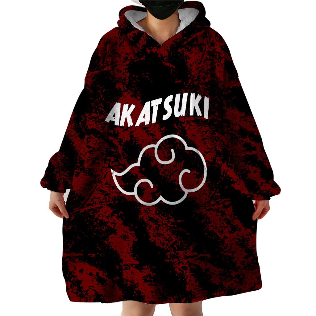 Akatsuki Madara Uchiha Wearable Blanket Hoodie TS04 - The Mazicc - Adult - One Size - Multicolor