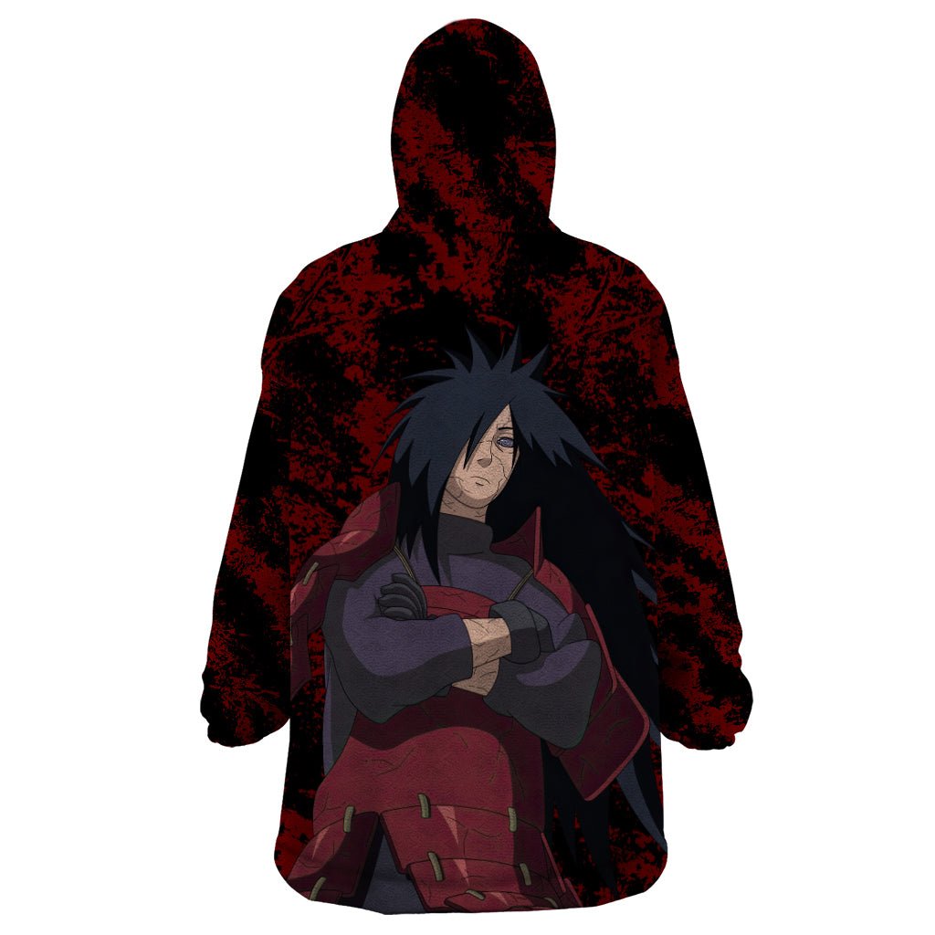 Akatsuki Madara Uchiha Wearable Blanket Hoodie TS04 - The Mazicc - Adult - One Size - Multicolor
