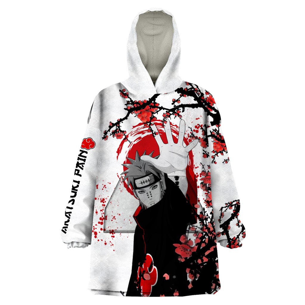 Akatsuki Pain - Anime Japan Styles Wearable Blanket Hoodie TS04 - The Mazicc - Adult - One Size - White