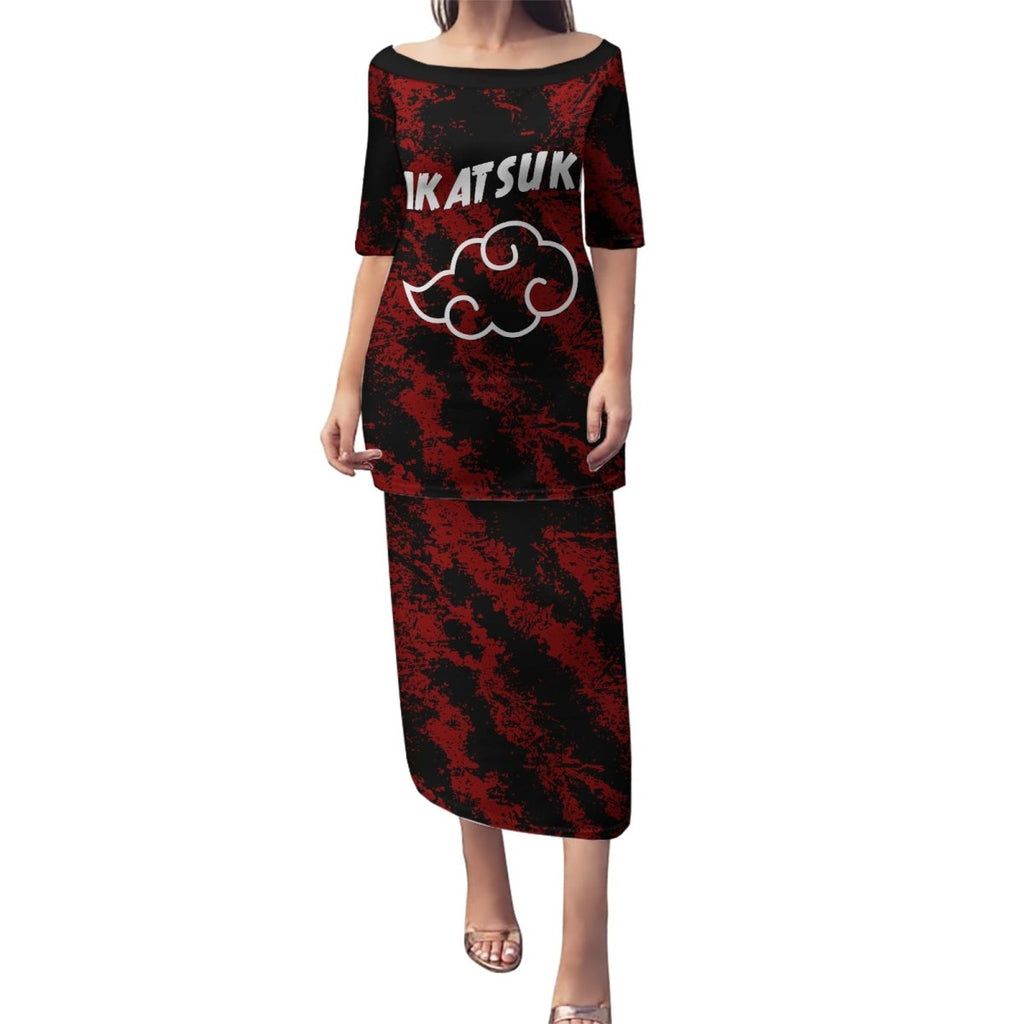 Akatsuki Pain - Anime Tie - Dye Style Puletasi TS04 - The Mazicc - Long Dress - S - Multicolor