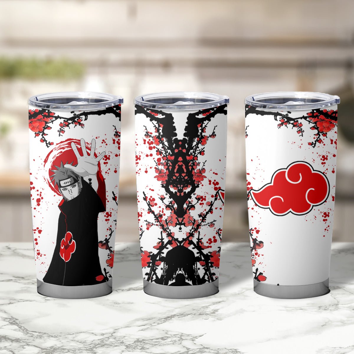Akatsuki Pain Tumbler Cup Japan Style Anime TS04 - The Mazicc - 20oz - White -