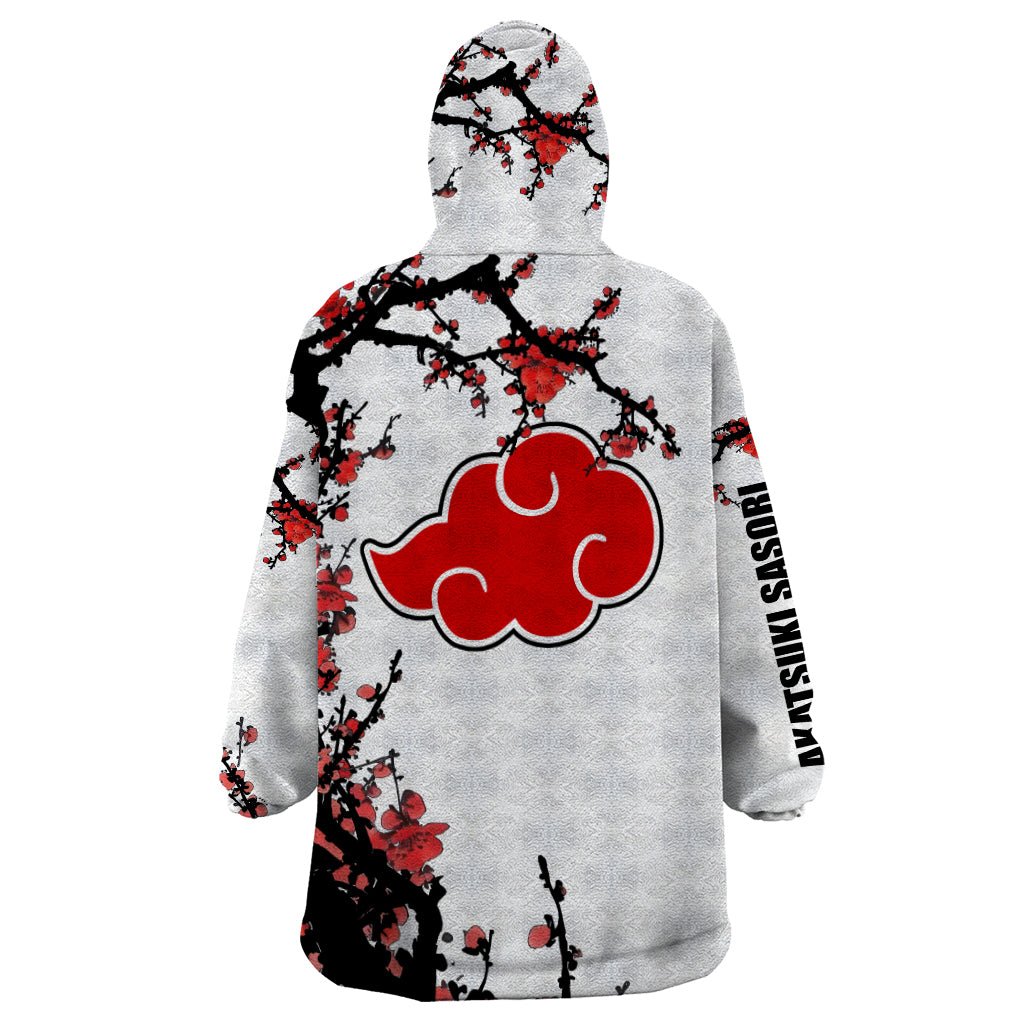 Akatsuki Sasori - Japan Style Anime Wearable Blanket Hoodie TS04 - The Mazicc - Adult - One Size - White